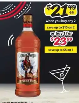 Winn Dixie Captain Morgan Rum offer
