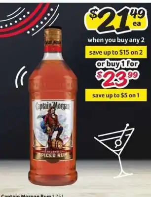 Winn Dixie Captain Morgan Rum offer