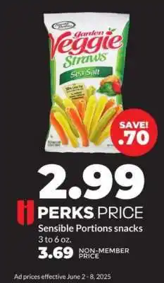 Hy-Vee Garden Veggie Straws Sea Salt offer