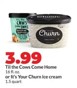 Hy-Vee Til the Cows Come Home or It's Your Churn ice cream offer