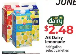 Hy-Vee AE Dairy lemonade offer