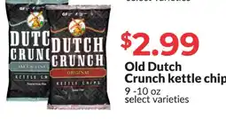 Hy-Vee Old Dutch Crunch kettle chips offer