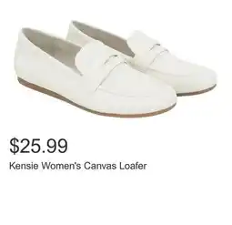 Costco Kensie Women's Canvas Loafer offer