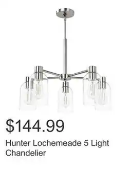Costco Hunter Lochemeade 5 Light Chandelier offer