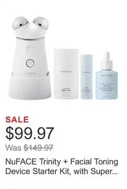 Costco NuFACE Trinity + Facial Toning Device Starter Kit, with Super Antioxidant Booster Serum offer