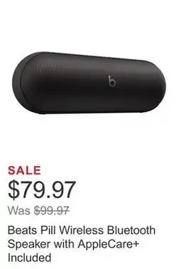 Costco Beats Pill Wireless Bluetooth Speaker with AppleCare+ Included offer
