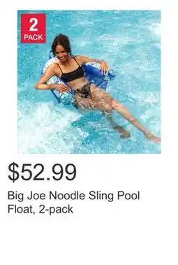Costco Big Joe Noodle Sling Pool Float, 2-pack offer