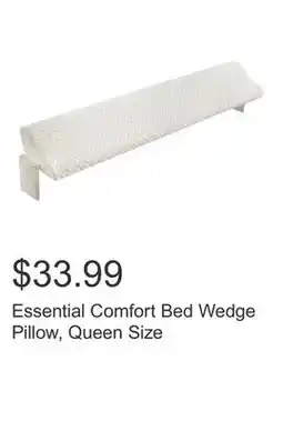 Costco Essential Comfort Bed Wedge Pillow, Queen Size offer