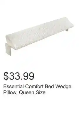 Costco Essential Comfort Bed Wedge Pillow, Queen Size offer