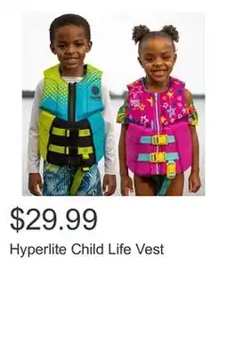 Costco Hyperlite Child Life Vest offer