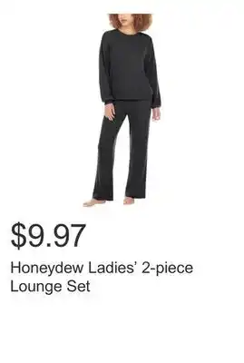 Costco Honeydew Ladies' 2-piece Lounge Set offer