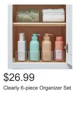 Costco Clearly 6-piece Organizer Set offer