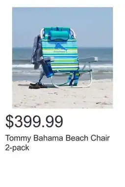 Costco Tommy Bahama Beach Chair 2-pack offer