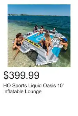 Costco HO Sports Liquid Oasis 10' Inflatable Lounge offer