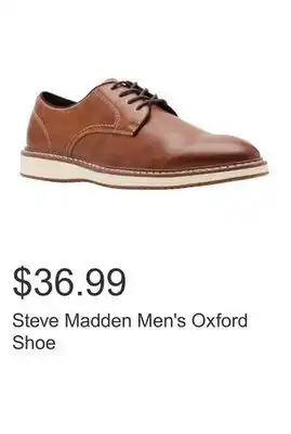 Costco Steve Madden Men's Oxford Shoe offer