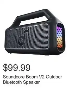 Costco Soundcore Boom V2 Outdoor Bluetooth Speaker offer