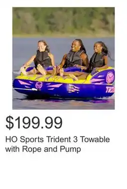 Costco HO Sports Trident 3 Towable with Rope and Pump offer