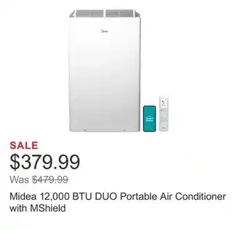 Costco Midea 12,000 BTU DUO Portable Air Conditioner with MShield offer