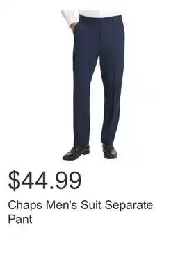 Costco Chaps Men's Suit Separate Pant offer