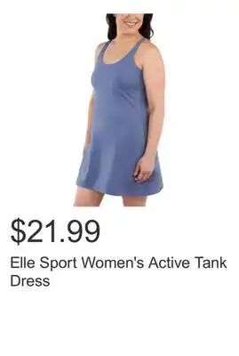 Costco Elle Sport Women's Active Tank Dress offer