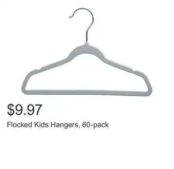 Costco Flocked Kids Hangers, 60-pack offer