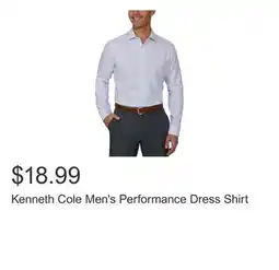 Costco Kenneth Cole Men's Performance Dress Shirt offer