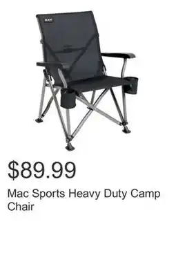 Costco Mac Sports Heavy Duty Camp Chair offer