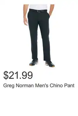 Costco Greg Norman Men's Chino Pant offer