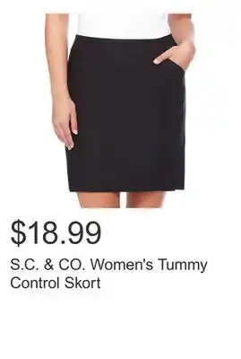 Costco S.C. & CO. Women's Tummy Control Skort offer