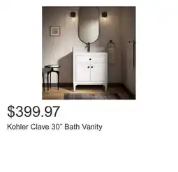 Costco Kohler Clave 30 Bath Vanity offer