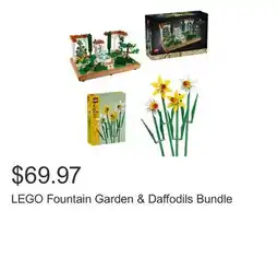 Costco LEGO Fountain Garden & Daffodils Bundle offer