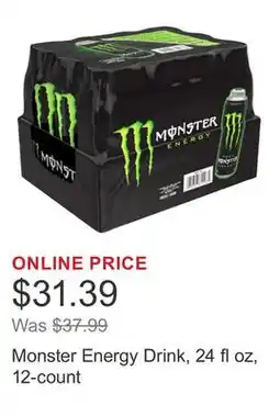Costco Monster Energy Drink, 24 fl oz, 12-count offer