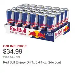 Costco Red Bull Energy Drink, 8.4 fl oz, 24-count offer