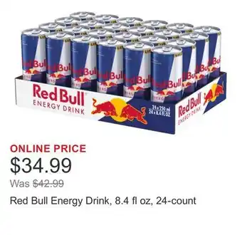 Costco Red Bull Energy Drink, 8.4 fl oz, 24-count offer