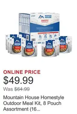 Costco Mountain House Homestyle Outdoor Meal Kit, 8 Pouch Assortment (16 Total Servings) offer