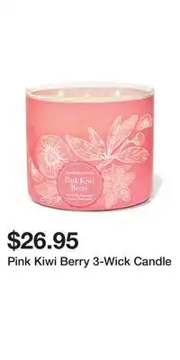 Bath & Body Works Pink Kiwi Berry 3-Wick Candle offer