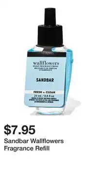 Bath & Body Works Sandbar Wallflowers Fragrance Refill offer
