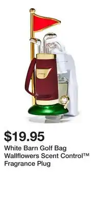 Bath & Body Works White Barn Golf Bag Wallflowers Scent Control Fragrance Plug offer