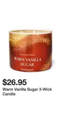 Bath & Body Works Warm Vanilla Sugar 3-Wick Candle offer
