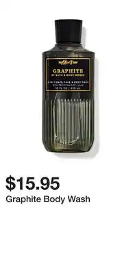 Bath & Body Works Graphite Body Wash offer