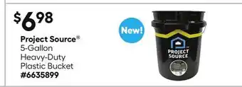 Lowe's 5-Gallon Heavy-Duty Plastic Bucket offer