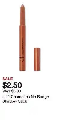 Ulta Beauty e.l.f. Cosmetics No Budge Shadow Stick offer