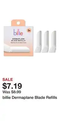 Ulta Beauty billie Dermaplane Blade Refills offer