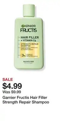 Ulta Beauty Garnier Fructis Hair Filler Strength Repair Shampoo offer