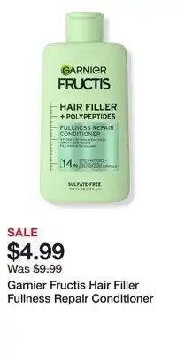 Ulta Beauty Garnier Fructis Hair Filler Fullness Repair Conditioner offer