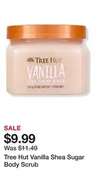Ulta Beauty Tree Hut Vanilla Shea Sugar Body Scrub offer
