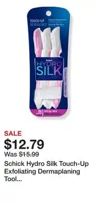 Ulta Beauty Schick Hydro Silk Touch-Up Exfoliating Dermaplaning Tool Eyebrow/Facial Razor offer