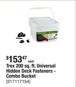 The Home Depot Trex 200 sq. ft. Universal Hidden Deck Fasteners - Combo Bucket offer