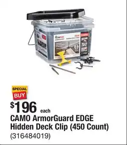 The Home Depot CAMO ArmorGuard EDGE Hidden Deck Clip (450 Count) offer
