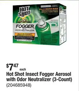 The Home Depot Hot Shot Insect Fogger Aerosol with Odor Neutralizer (3-Count) offer